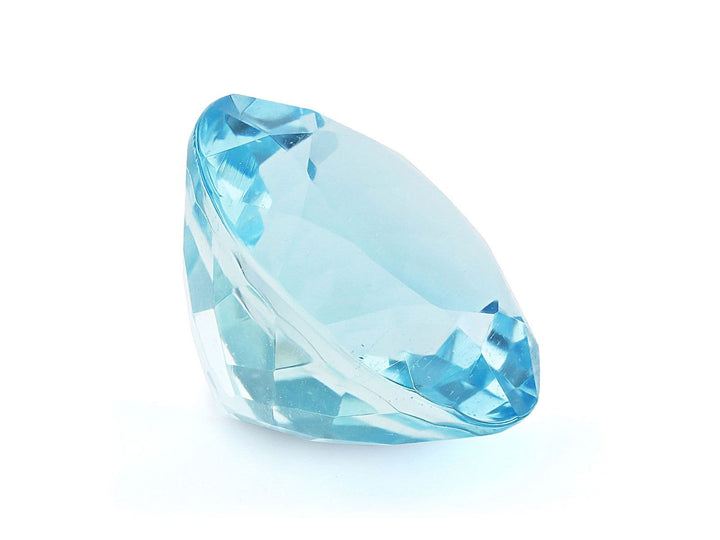 10MM Natural Blue Aquamarine AAA Grade Round 3.50 Cts (AROU-102) - Bluestargemstones - -