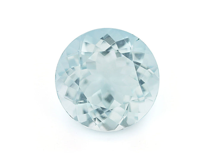 10MM Natural Blue Aquamarine A Grade Round 3.10 Cts (AROU-100) - Bluestargemstones - -  - 10MM Natural Blue Aquamarine A Grade Round 3.10 Cts (AROU-100)