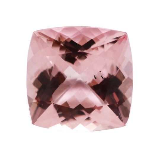 11X11MM Cushion Cut Natural Pink Morganite (CUS 5.35 Ctw) Eye Clean Clarity Faceted Cut Top Quality Loose Gemstone Morganite Jewelry - Bluestargemstones - -  - 11X11MM Cushion Cut Natural Pink Morganite (CUS 5.35 Ctw) Eye Clean Clarity Faceted Cut Top Quality Loose Gemstone Morganite Jewelry