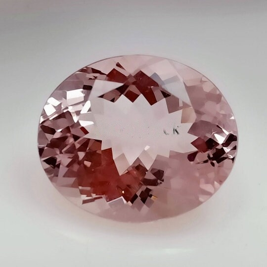 5.30 Ctw Natural Pink Morganite Oval Shape* Pink Morganite* Faceted Cut Morganite* Wholesale Morganite Gemstone Jewelry - Bluestargemstones - -