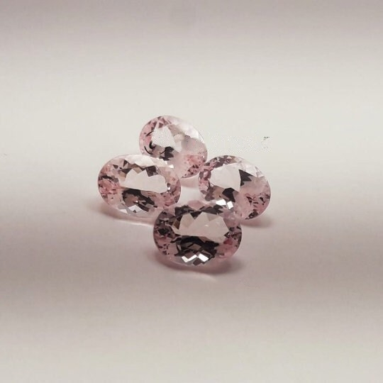 6x4mm Oval Pink Morganite || Natural Pink Morganite Gemstone Jewelry || Oval Shape Pink Morganite || Top Pink Color Morganite || Loose Stone - Bluestargemstones - -  - 6x4mm Oval Pink Morganite Gemstone Jewelry | Loose Stone