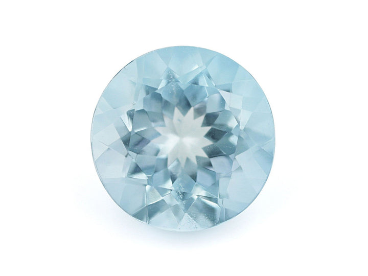 7.5MM Natural Blue Aquamarine AAA Grade Round 1.38 Cts (AROU-121) - Bluestargemstones - -  - 7.5MM Natural Blue Aquamarine AAA Grade Round 1.38 Cts (AROU-121)