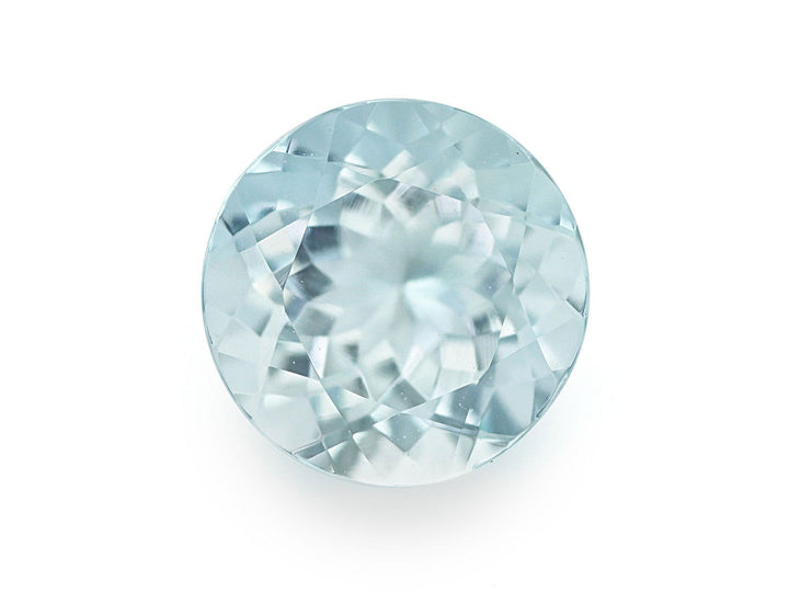 7.5MM Natural Blue Aquamarine A Grade Round 1.52 Cts (AROU-117) - Bluestargemstones - -  - 7.5MM Natural Blue Aquamarine A Grade Round 1.52 Cts (AROU-117)