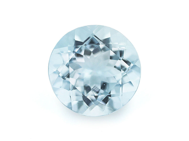 8.5MM Natural Blue Aquamarine AAA Grade Round 1.92 Cts (AROU-112) - Bluestargemstones - -  - 8.5MM Natural Blue Aquamarine AAA Grade Round 1.92 Cts (AROU-112)