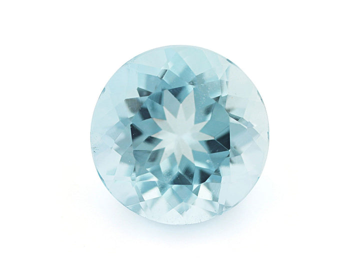 8.5MM Natural Blue Aquamarine AA Grade Round 2.17 Cts (AROU-111) - Bluestargemstones - -  - 8.5MM Natural Blue Aquamarine AA Grade Round 2.17 Cts (AROU-111)