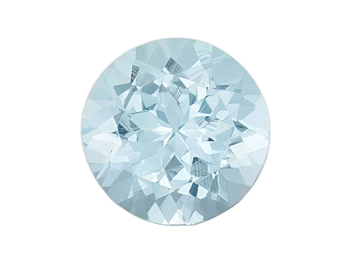 8MM Natural Blue Aquamarine A Grade Round 1.61 Cts (AROU - 113) - Bluestargemstones - -  - 8MM Natural Blue Aquamarine A Grade Round 1.61 Cts (AROU - 113)