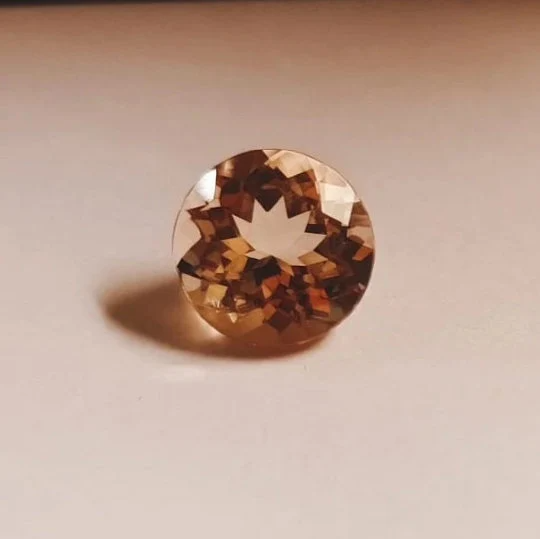 8mm Round Natural Pecah Morganite (1.65Ctw) Visible Inclusion Clarity Faceted Cut Top Quality Loose Gemstone Morganite Jewelry - Bluestargemstones - -  - 8mm Round Natural Pecah Morganite (1.65Ctw) Visible Inclusion Clarity Faceted Cut Top Quality Loose Gemstone Morganite Jewelry