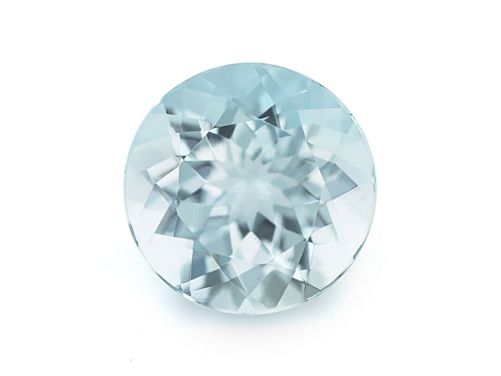 9.5MM Natural Blue Aquamarine A Grade Round 2.75 Cts (AROU-103) - Bluestargemstones - -  - 9.5MM Natural Blue Aquamarine A Grade Round 2.75 Cts (AROU-103)
