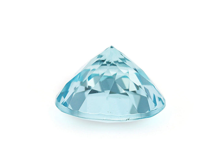 9.5MM Natural Blue Aquamarine A Grade Round 2.75 Cts (AROU-103) - Bluestargemstones - -