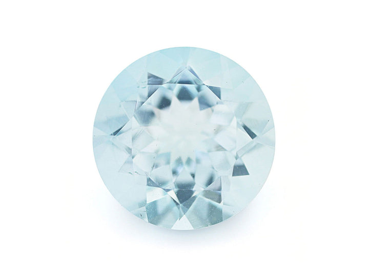 9MM Natural Blue Aquamarine A Grade Round 2.40 Cts (AROU-106) - Bluestargemstones - -  - 9MM Natural Blue Aquamarine A Grade Round 2.40 Cts (AROU-106)