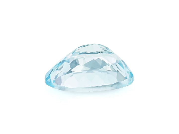 Natural Aquamarine A Grade 12x10MM Oval 3.82 Cts (AOV - 103) - Bluestargemstones - -