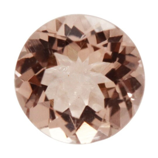 Natural Peach Morganite 6mm Round Shape (RD001-2) - Bluestargemstones - -