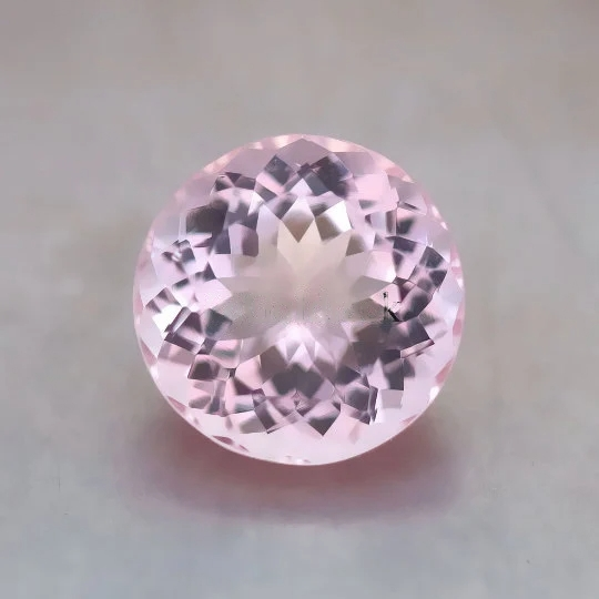 Natural Pink Morganite 12.24x12.18x7.05MM Round 5.54 Cts (PKRD-156) - Bluestargemstones - -  - Natural Pink Morganite 12.24x12.18x7.05MM Round 5.54 Cts (PKRD-156)