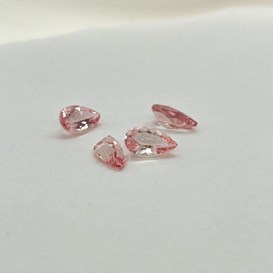 Natural Pink Morganite 6x10mm Pear Shape (PIP003) - Bluestargemstones - -  - AAA Grade Natural Pink Morganite 6x10mm Pear Shape (PIP003)