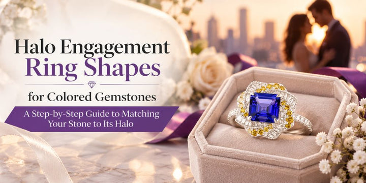 Halo Engagement Ring Shapes for Colored Gemstones: A Step-by-Step Guide