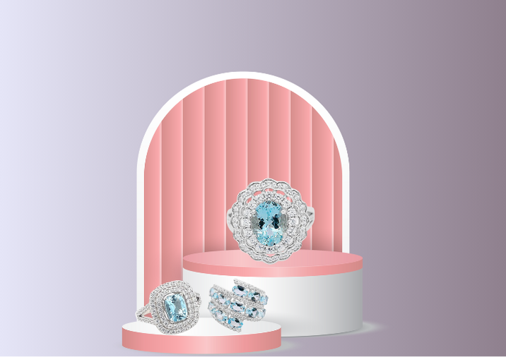 Aquamarine-Ring