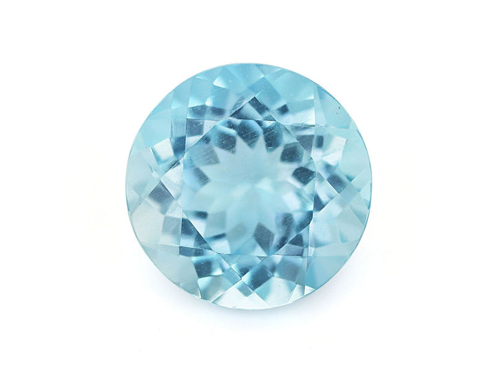 10MM Natural Blue Aquamarine AAA Grade Round 3.50 Cts (AROU-102) - Bluestargemstones - -  - 10MM Natural Blue Aquamarine AAA Grade Round 3.50 Cts (AROU-102)