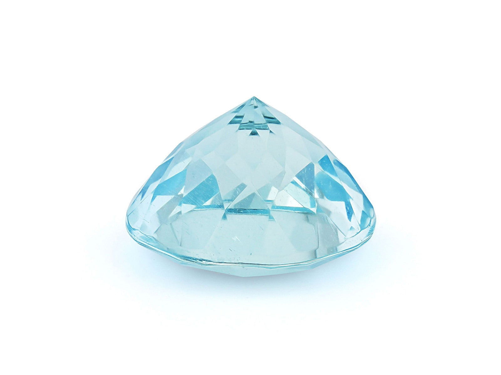 10MM Natural Blue Aquamarine AA Grade Round 3.04 Cts (AROU-101) - Bluestargemstones - - 