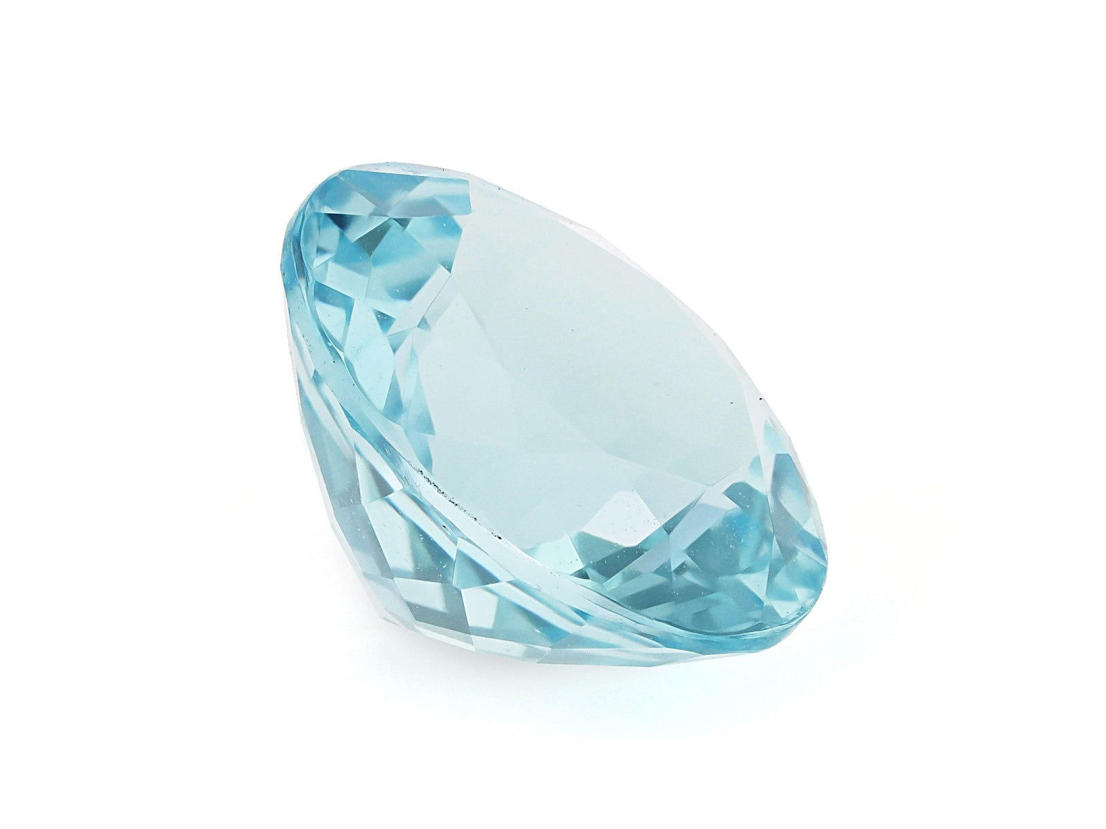 10MM Natural Blue Aquamarine A Grade Round 3.10 Cts (AROU-100) - Bluestargemstones - - 