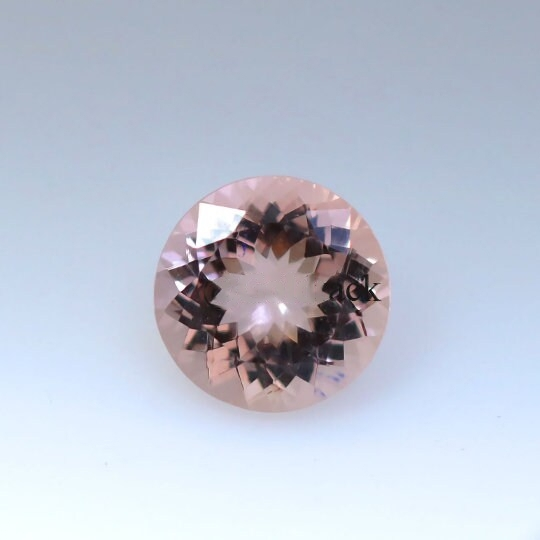 11mm Round Cut Natural Peach Morganite  (4.34 Ctw) Eye Clean Clarity Faceted Cut Top Quality Loose Gemstone Morganite Jewelry - Bluestargemstones - - 