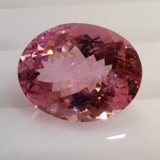 14.94 Ctw Oval Cut Natural Pink Morganite Free Size Eye visible Clarity Faceted Cut Top Quality Loose Gemstone Morganite Jewelry - Bluestargemstones - - 