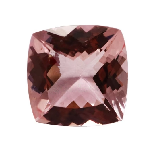 16X16MM Cushion Cut Natural Pink Morganite (CUS 12.95 Ctw) Eye Clean Clarity Faceted Cut Top Quality Loose Gemstone Morganite Jewelry - Bluestargemstones - - 