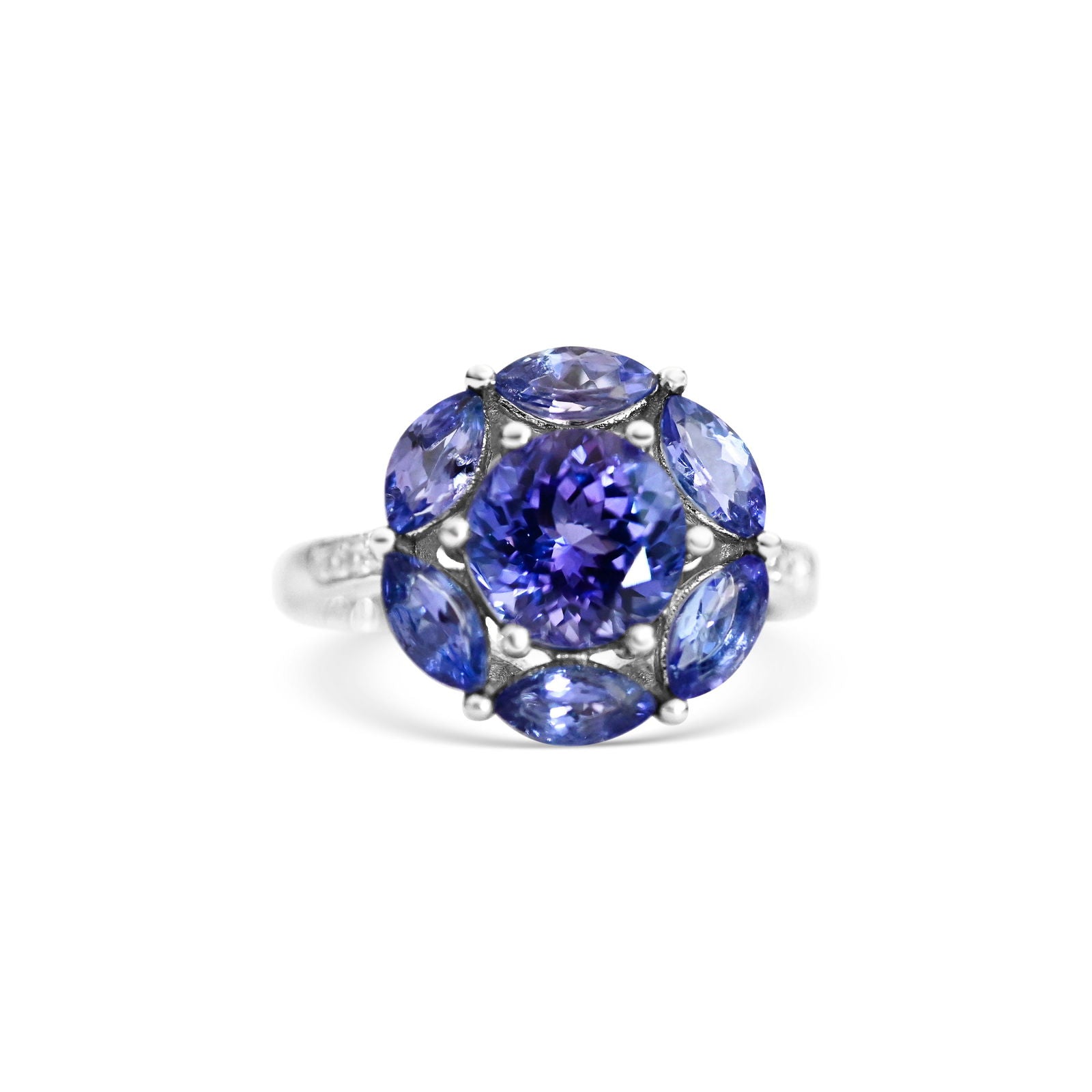 2.33 Carat Tanzanite Art Deco Ring (PJC20872R) - Bluestargemstones - - 