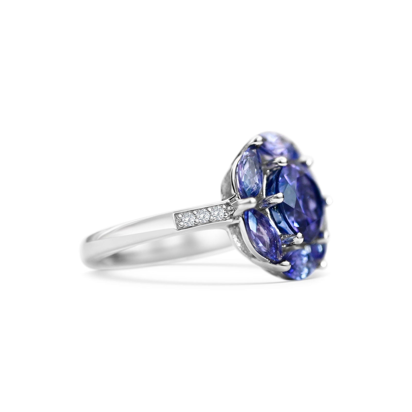 2.33 Carat Tanzanite Art Deco Ring (PJC20872R) - Bluestargemstones - - 