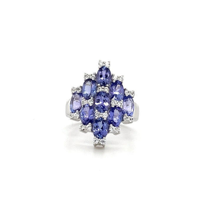 4.45 Carat Tanzanite Oval Ring (Avg. Wt.) (PJC2160R) - Bluestargemstones - -  - 4.45 Carat Tanzanite Oval Ring (PJC2160R)