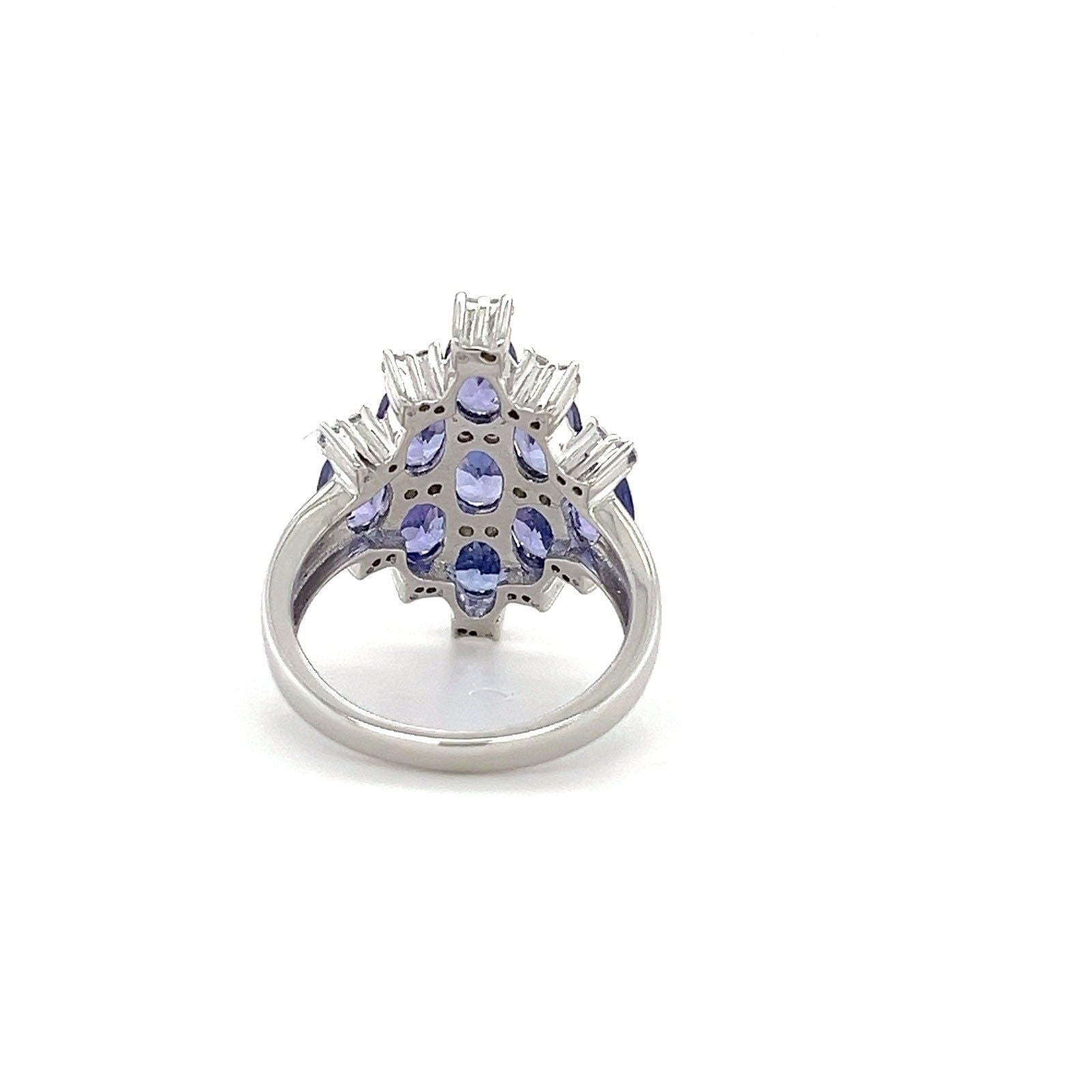 4.45 Carat Tanzanite Oval Ring (Avg. Wt.) (PJC2160R) - Bluestargemstones - - 