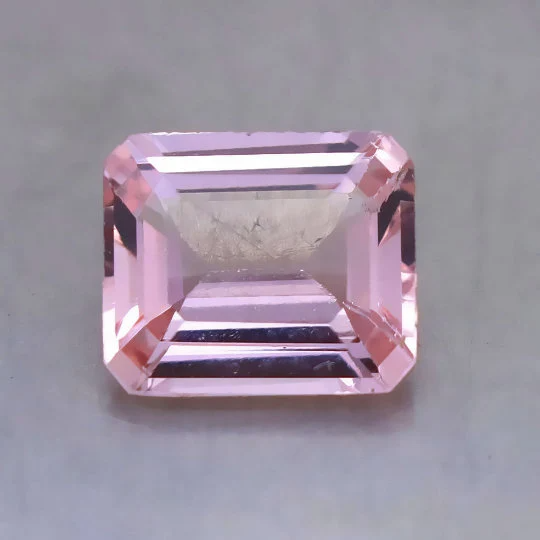 6.30Cts Natural Pink Morganite Emerald Cut 10x14mm Gemstone - Bluestargemstones - - 