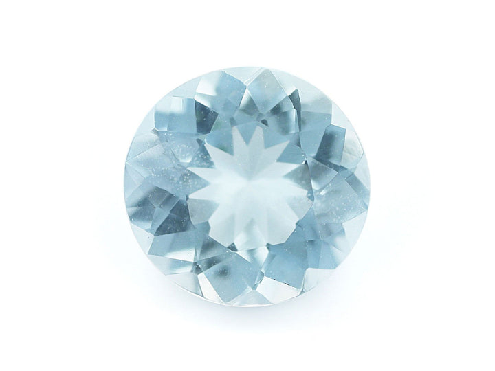 6MM Natural Blue Aquamarine AA Grade Round 0.62 Cts (AROU-127) - Bluestargemstones - -  - 6MM Natural Blue Aquamarine AA Grade Round 0.62 Cts (AROU-127)