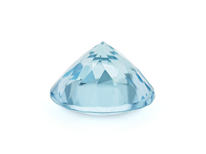 7.5MM Natural Blue Aquamarine AAA Grade Round 1.38 Cts (AROU-121) - Bluestargemstones - - 