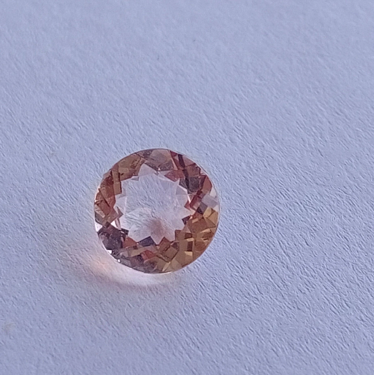 7.5mm Round Natural Pecah Morganite (1.36 Ctw) Eye Clean Clarity Faceted Cut Top Quality Loose Gemstone Morganite Jewelry - Bluestargemstones - - 