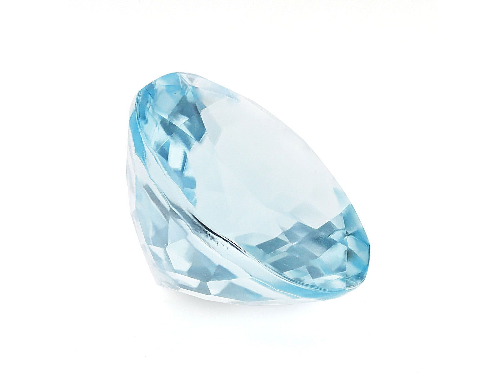 8.5MM Natural Blue Aquamarine AAA Grade Round 1.92 Cts (AROU-112) - Bluestargemstones - - 