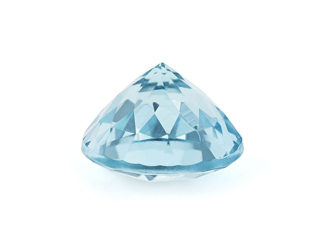 8.5MM Natural Blue Aquamarine AA Grade Round 2.17 Cts (AROU-111) - Bluestargemstones - - 