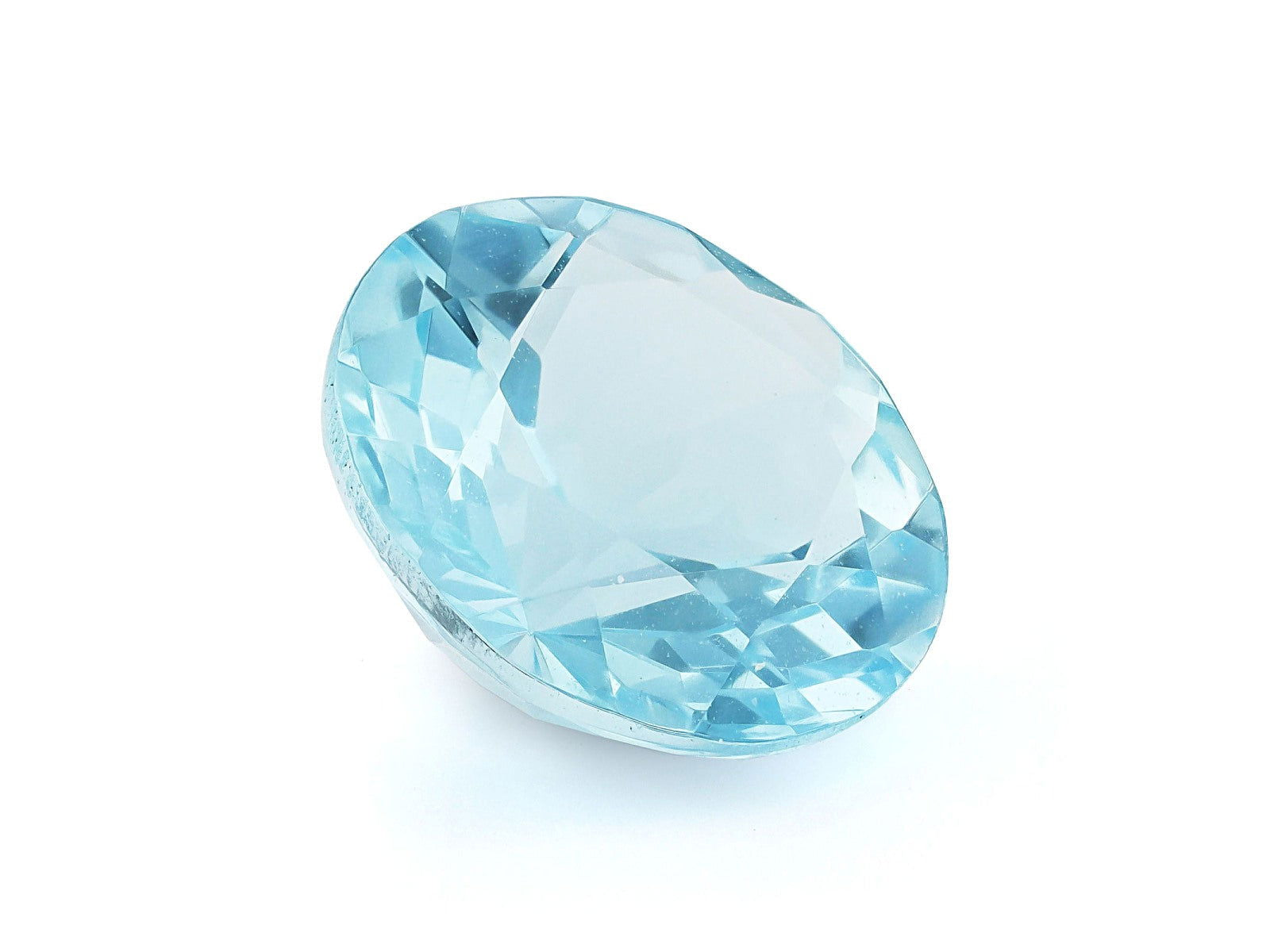 8.5MM Natural Blue Aquamarine A Grade Round 1.96 Cts (AROU-110) - Bluestargemstones - - 