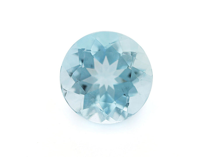 8MM Natural Blue Aquamarine AA Grade Round 1.59 Cts (AROU - 114) - Bluestargemstones - -  - 8MM Natural Blue Aquamarine AA Grade Round 1.59 Cts (AROU - 114)