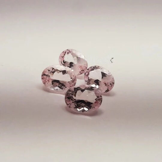 8x6mm Natural Pink Morganite Oval 1.18 Cts (PIOV015) - Bluestargemstones - -  - 8x6mm Natural Pink Morganite Oval 1.18 Cts (PIOV015)