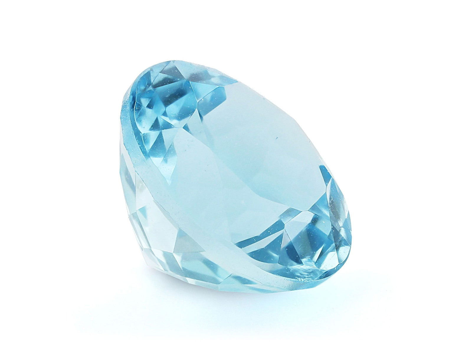 9.5MM Natural Blue Aquamarine AA Grade Round 2.80 Cts (AROU-104) - Bluestargemstones - - 