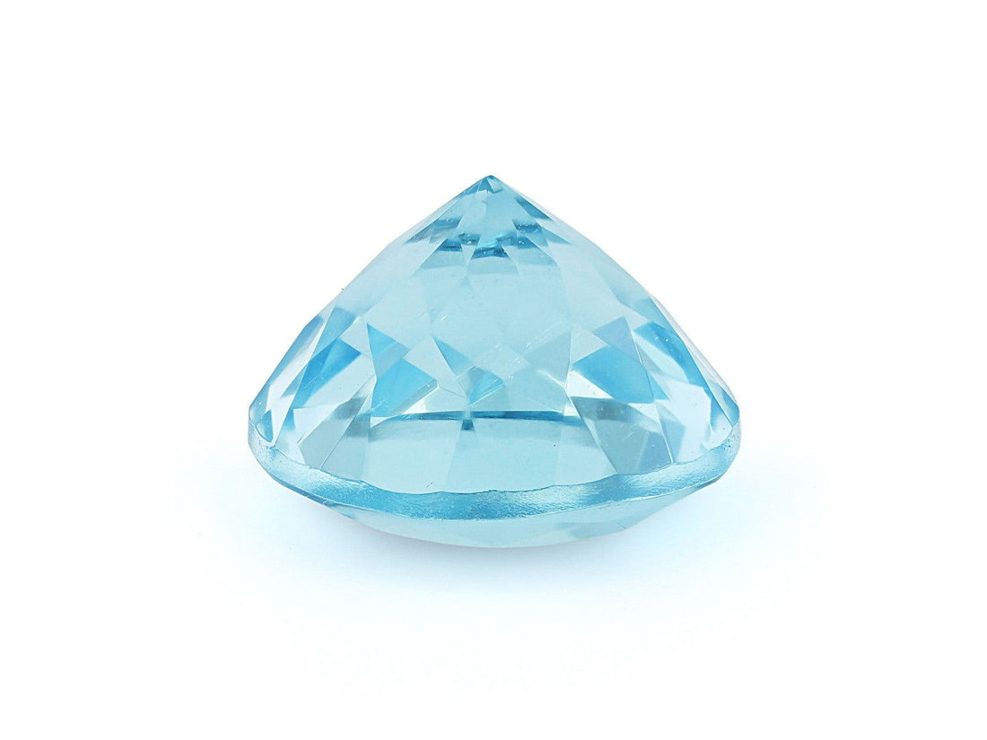 9.5MM Natural Blue Aquamarine AA Grade Round 2.80 Cts (AROU-104) - Bluestargemstones - - 