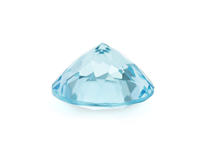 9MM Natural Blue Aquamarine AA Grade Round 2.65 Cts (AROU-107) - Bluestargemstones - - 