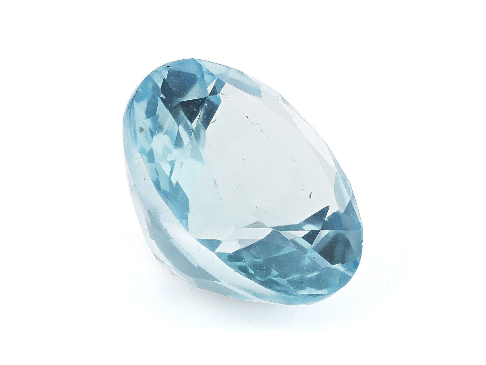 9MM Natural Blue Aquamarine A Grade Round 2.40 Cts (AROU-106) - Bluestargemstones - - 