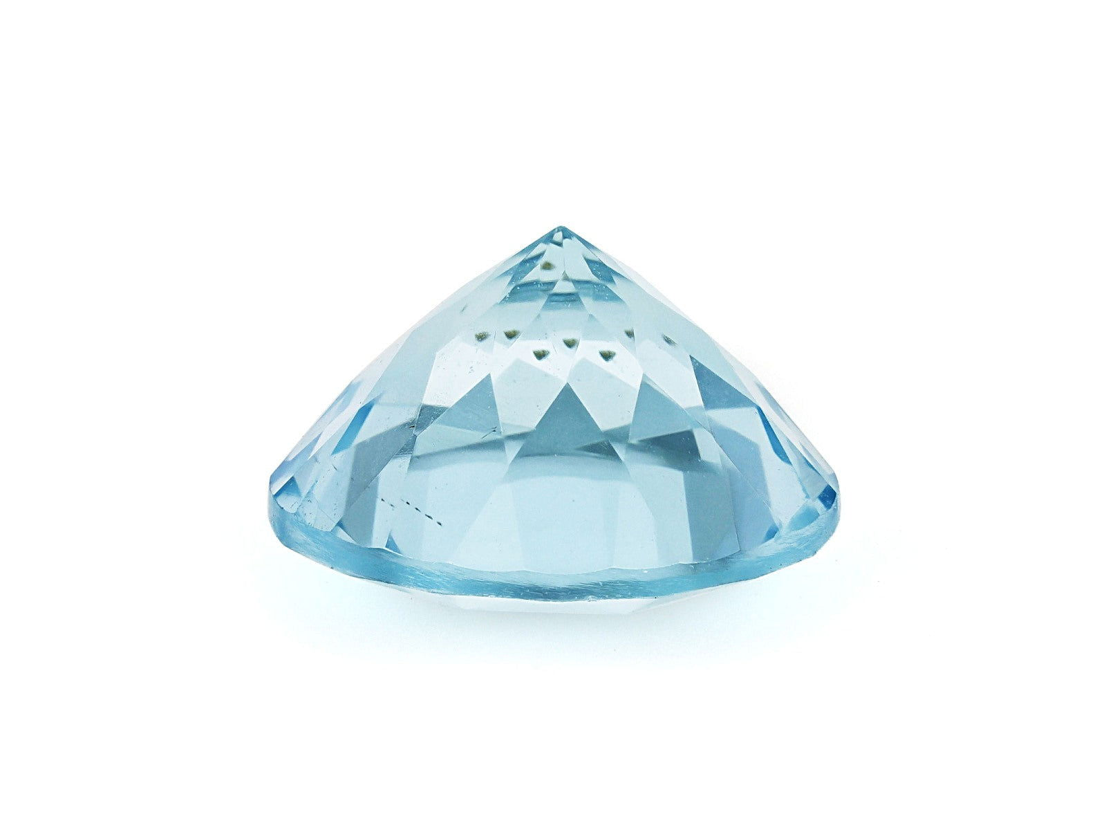 9MM Natural Blue Aquamarine A Grade Round 2.40 Cts (AROU-106) - Bluestargemstones - - 