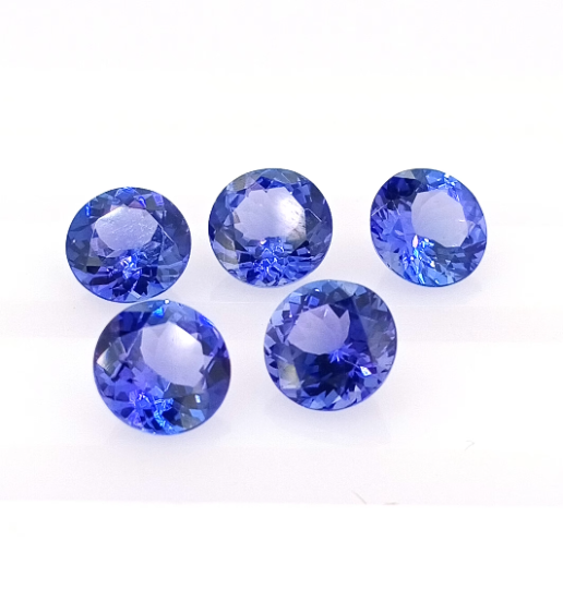 AAAA Grade Natural Blue Tanzanite Round 1.70 Cts (TZRD006) - Bluestargemstones - - 