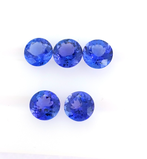AAAA Grade Natural Blue Tanzanite Round 1.70 Cts (TZRD006) - Bluestargemstones - - 