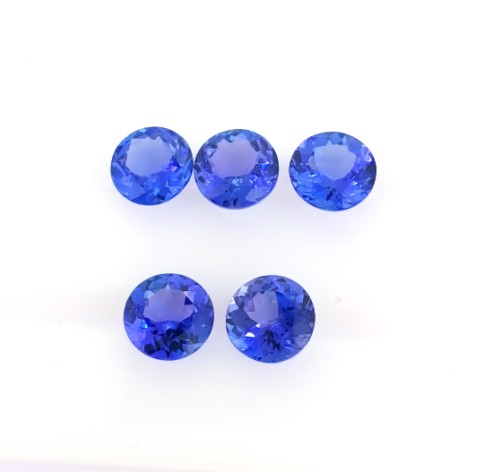 AAAA Grade Natural Blue Tanzanite Round 1.70 Cts (TZRD006) - Bluestargemstones - - 