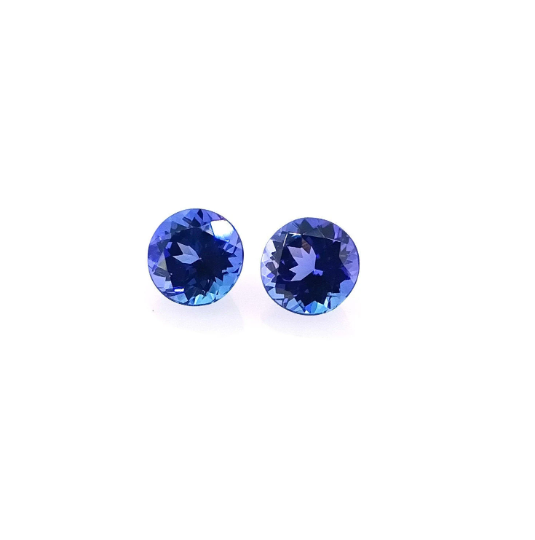 AAAA Natural Blue Tanzanite 0.55 Cts Round (TZRD005) - Bluestargemstones - - 