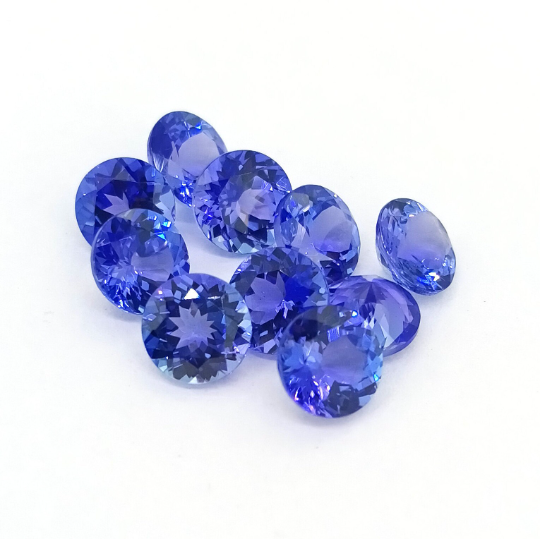 AAAA Natural Blue Tanzanite 6mm Round 1.15 Cts (TZRD013) - Bluestargemstones - - 