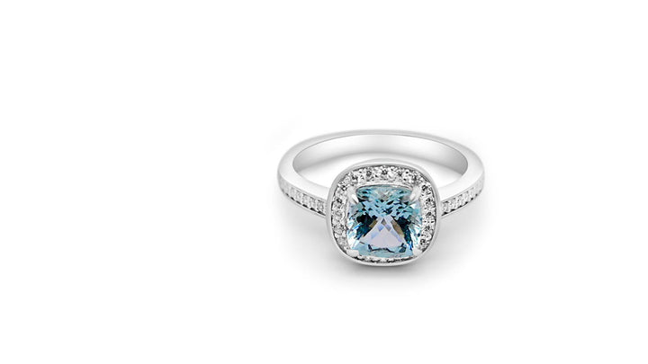 Aquamarine Solitaire Ring: Timeless Elegance in Sterling Silver | Bluestar Gemstones - Bluestargemstones - -  - Aquamarine Solitaire Ring: Timeless Elegance in Sterling Silver | Bluestar Gemstones